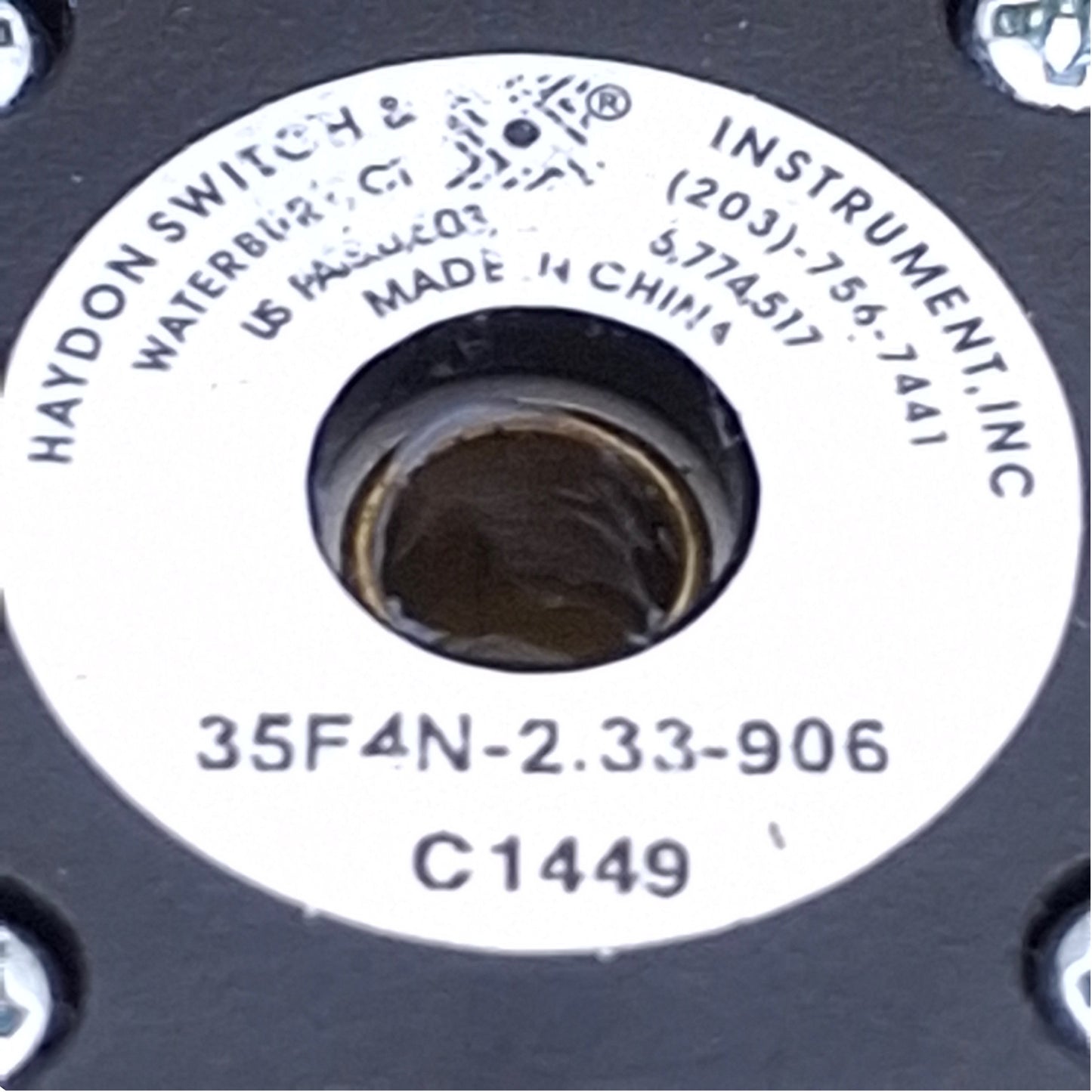 Used AMETEK 35F4N-2.33-907 Hybrid Linear Actuator 2.33VDC, 1.25A, 0.00012in Lead