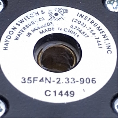 Used AMETEK 35F4N-2.33-907 Hybrid Linear Actuator 2.33VDC, 1.25A, 0.00012in Lead