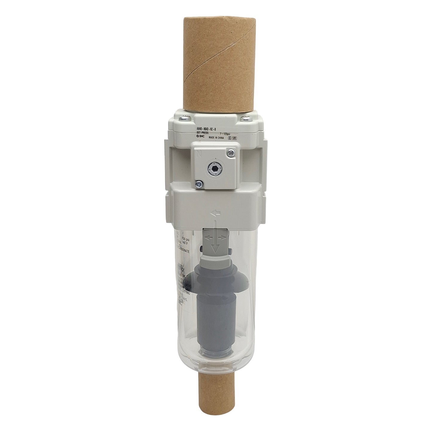 New SMC AW40-N04D-RZ-B Filter Regulator, N.O, 0.05-0.85MPa Set, 1/2in NPT, 5µm