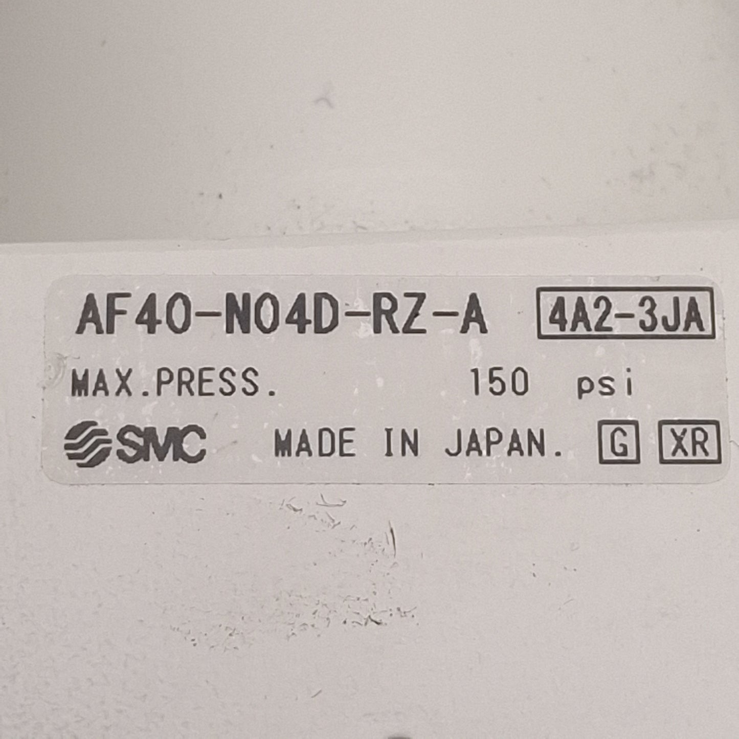 Used SMC AF40-N04D-RZ-A Pneumatic Filter 150psi, ø3/8in P2C Drain, 1/2NPT *No Filter*