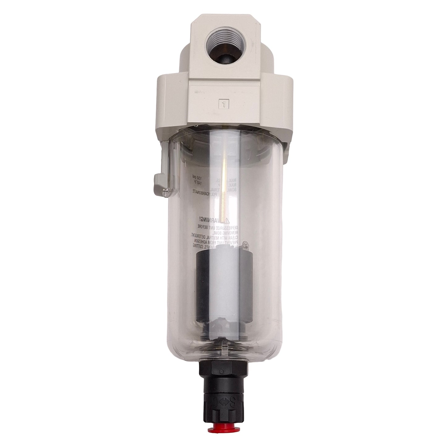 Used SMC AFD40-N04D-RZ-A Micro Mist Separator, 150PSI, 1/2in NPT Ports *No Filter*