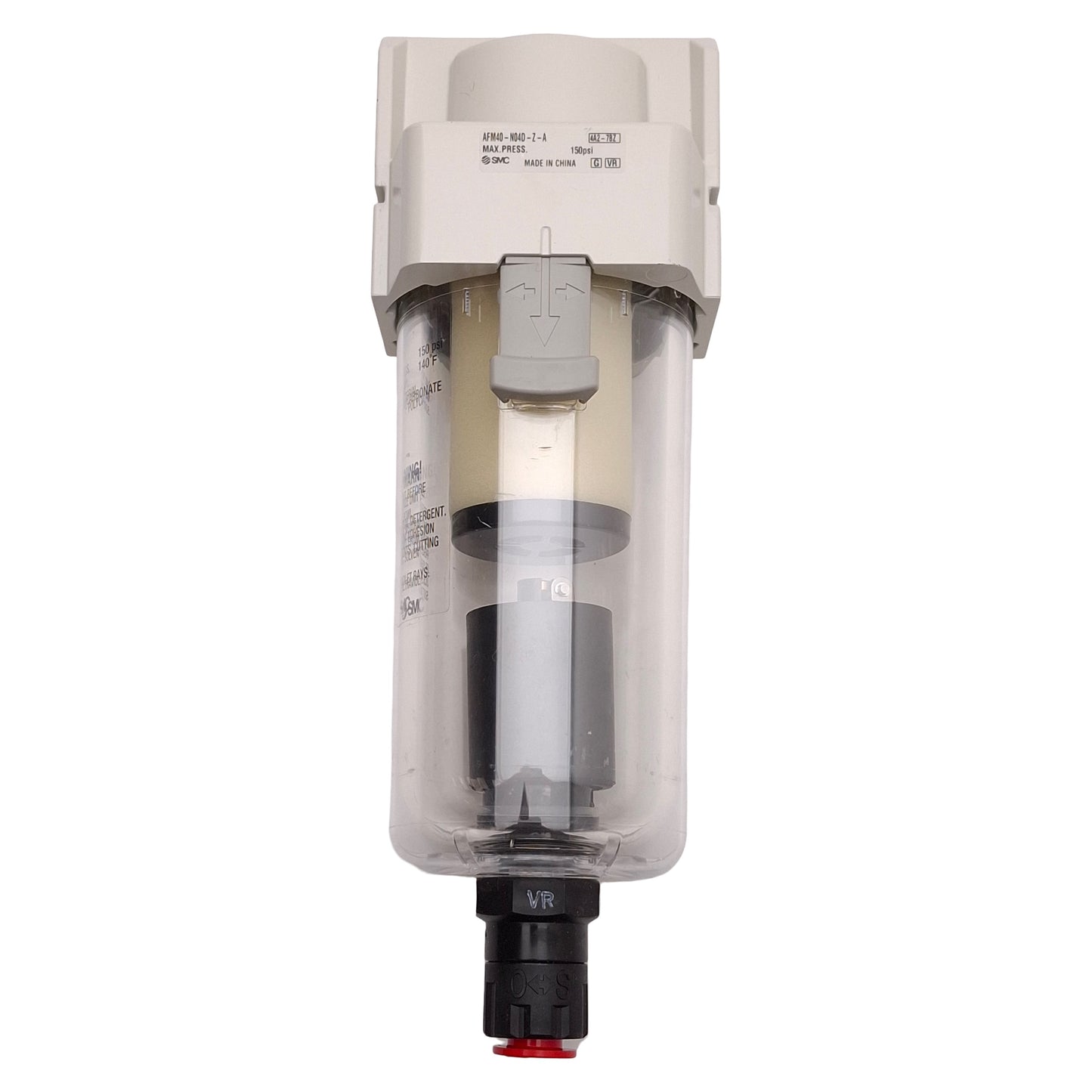 Used SMC AFM40-N04D-Z-A Mist Separator, 0.3µm Filtration, 150psi, 1/2in NPT