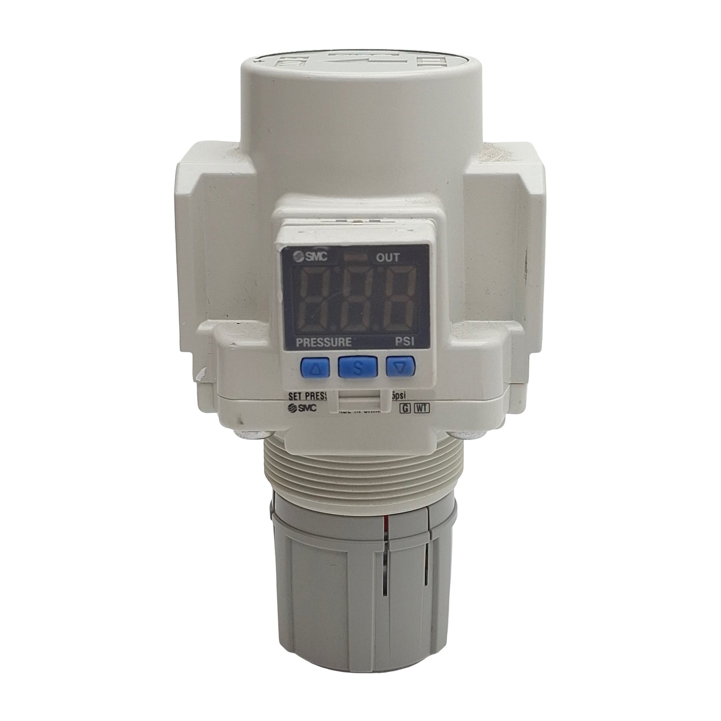 New – Open box SMC AR40-N04E3-RZ-B Pneumatic Regulator, 145psi Max, 7-125psi Set, 1/2in NPT