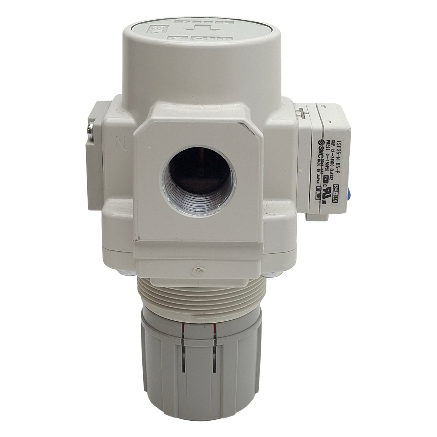 New – Open box SMC AR40-N04E3-RZ-B Pneumatic Regulator, 145psi Max, 7-125psi Set, 1/2in NPT