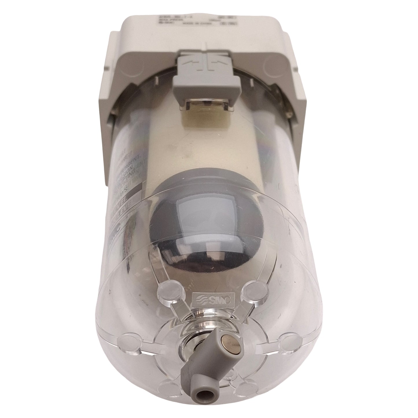 Used SMC AFM40-N04-Z-A Mist Separator, 0.3µm Filtration, 0.8ppm, 150psi, 1/2in NPT