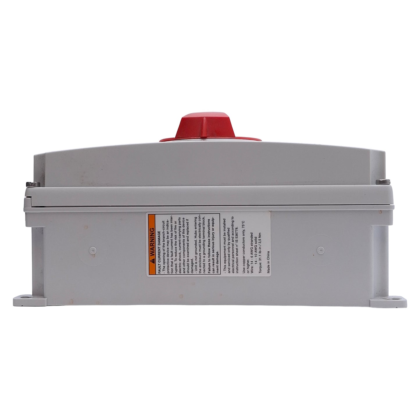 Used Square D MD3604X Disconnect Switch 3-Pole, 60A, 600VAC, NEMA 4X Enclosure
