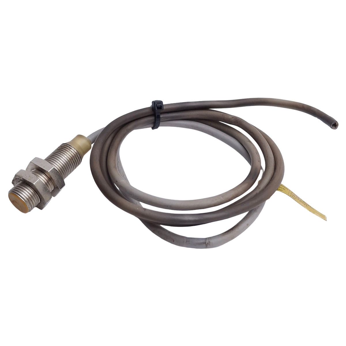 Used Omron TL-X2C1-GE Inductive Proximity Sensor, 2mm, 12-24VDC, NPN N/O, M12