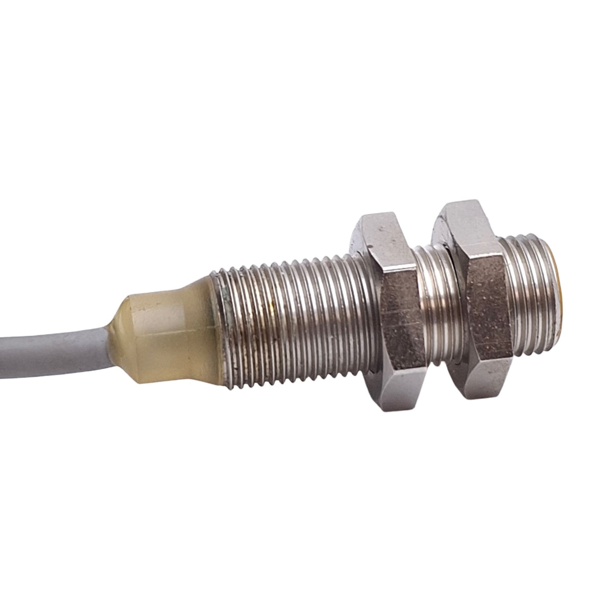 Used Omron TL-X2C1-GE Inductive Proximity Sensor, 2mm, 12-24VDC, NPN N/O, M12