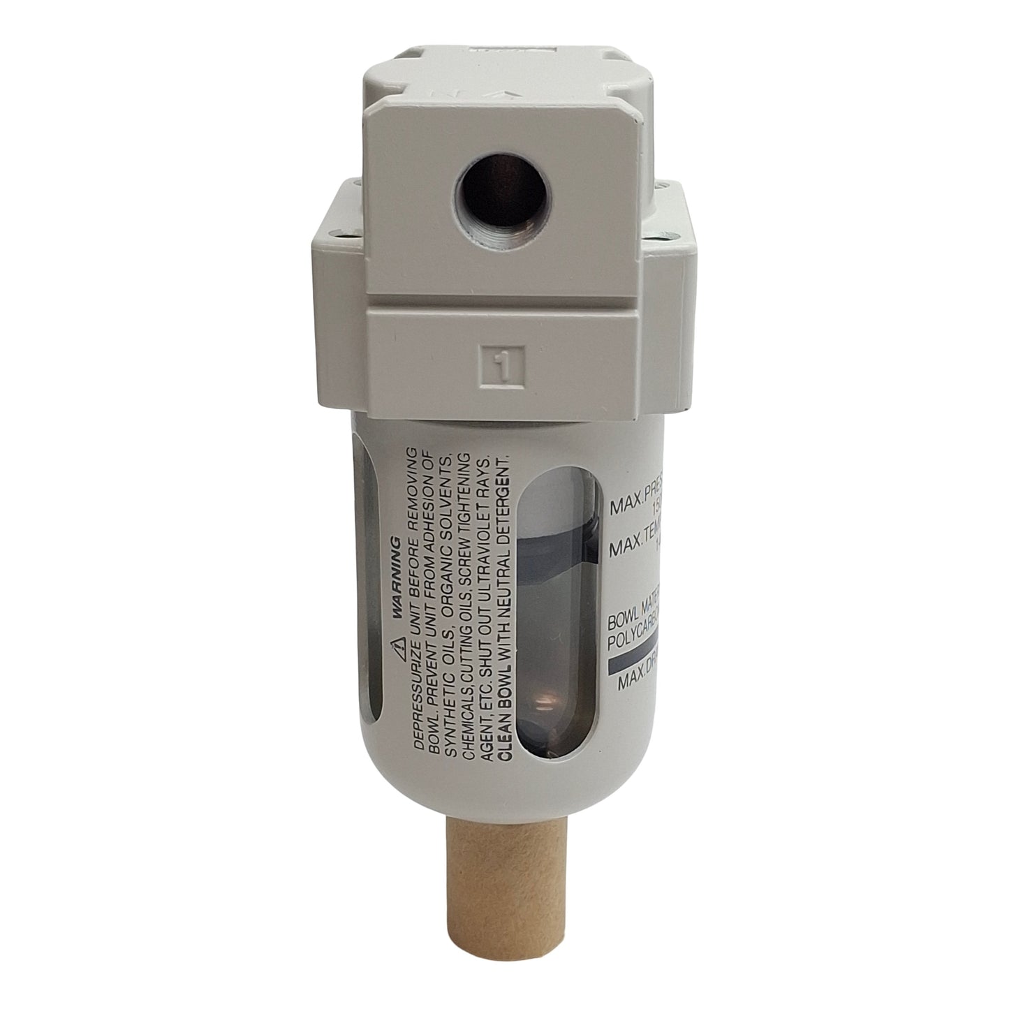 New Lot of 2 SMC AF20-N01-CZ-A Pneumatic Filter, 1/8in NPT, 150psi Max, 5µm