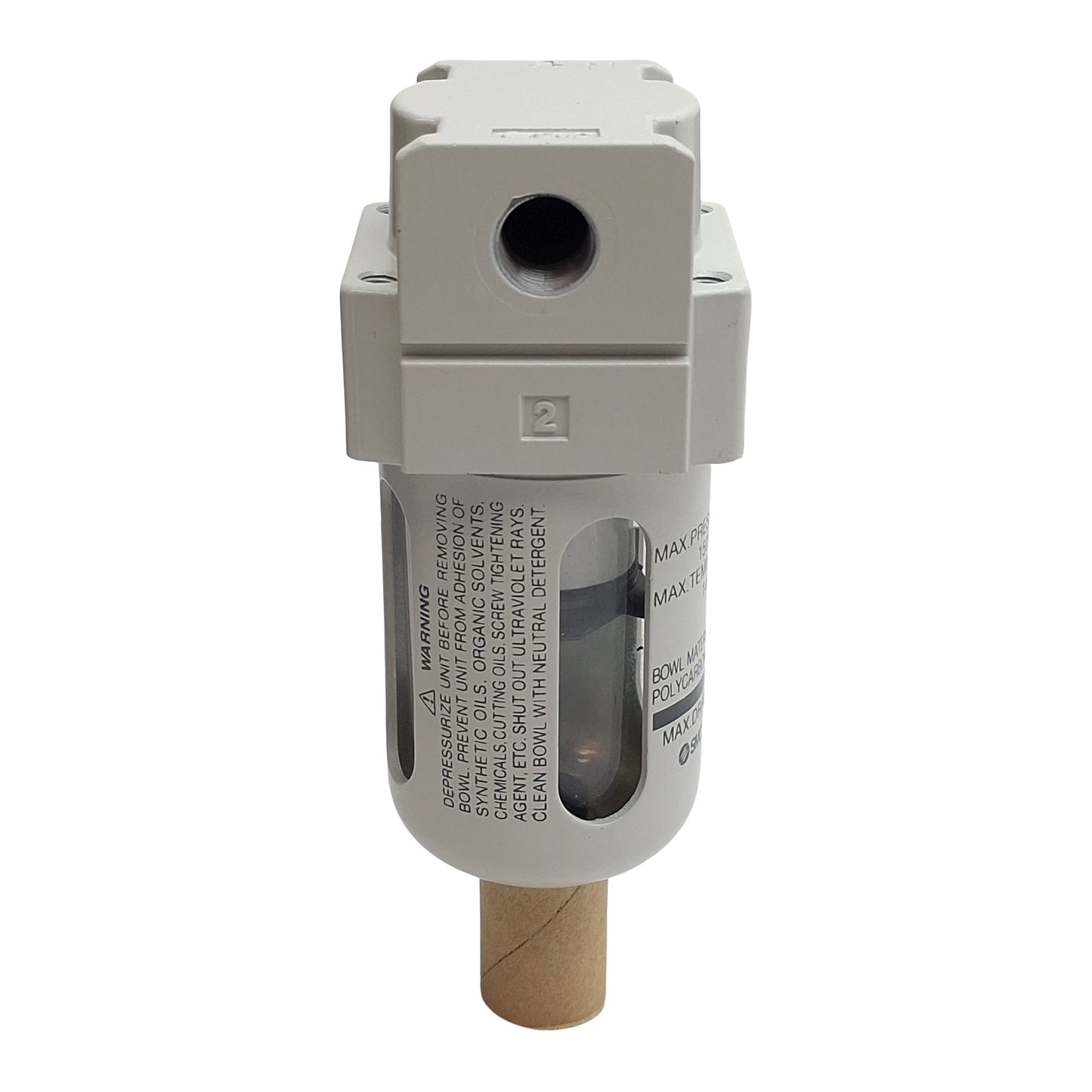 New Lot of 2 SMC AF20-N01-CZ-A Pneumatic Filter, 1/8in NPT, 150psi Max, 5µm