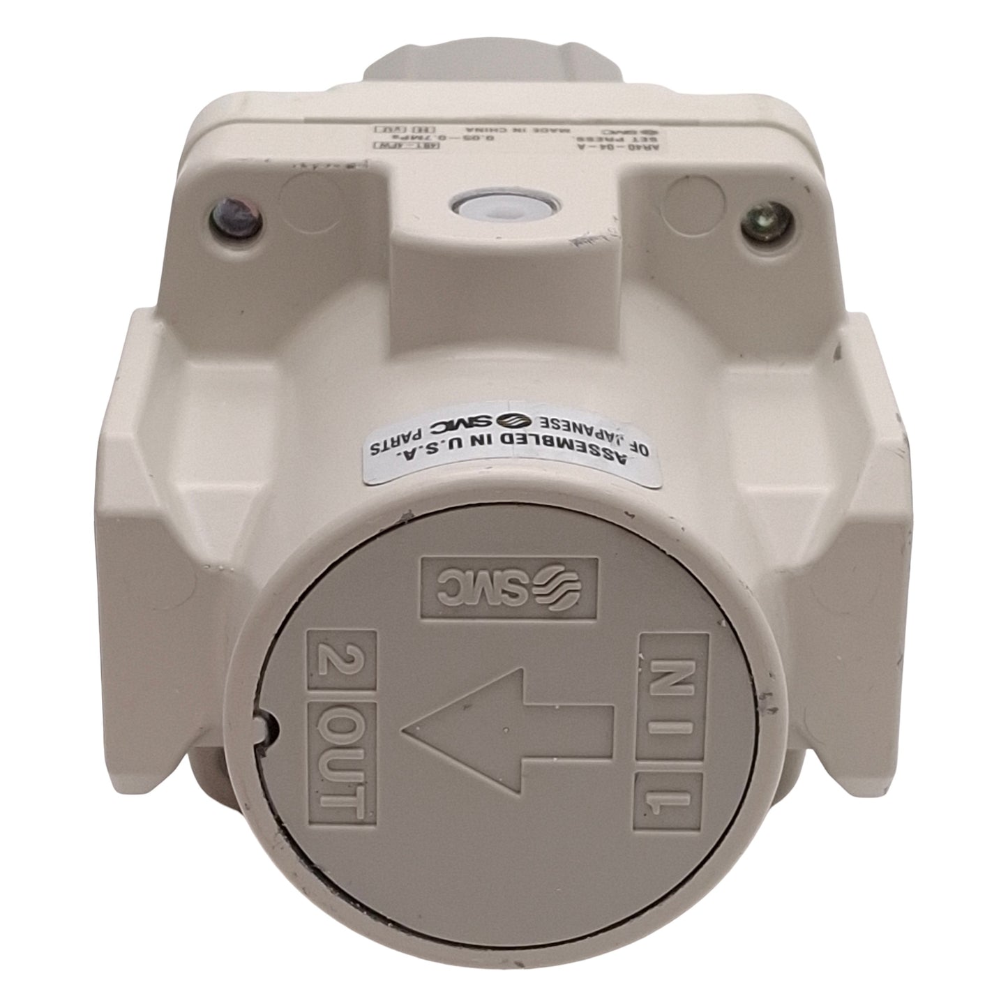 Used SMC AR40-04-A Pneumatic Regulator, 0.05-0.7MPa Set, 1.0MPa Supply, Rc1/2 Ports
