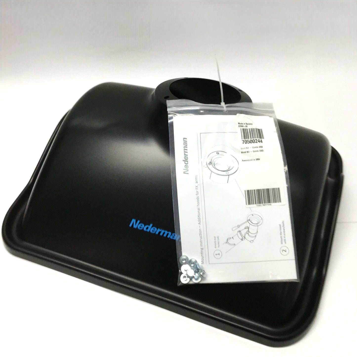 New – Open box Nederman 70500244 ESD Combination Hood Kit for FX Dust/Fume Extraction Arm