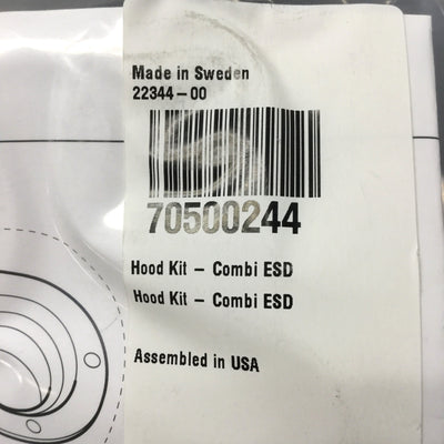 New – Open box Nederman 70500244 ESD Combination Hood Kit for FX Dust/Fume Extraction Arm