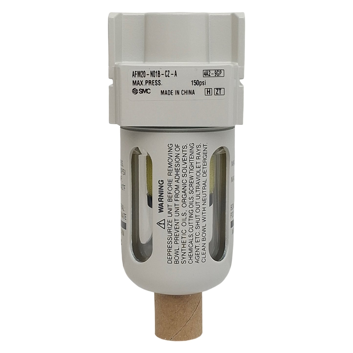 New SMC AFM20-N01B-CZ-A Pneumatic Mist Separator, 1/8in NPT, 150psi, 0.3µm, 200L/min