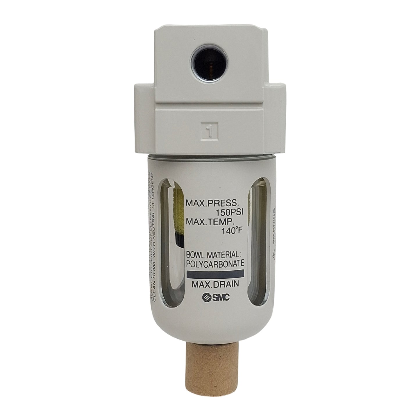 New SMC AFM20-N01B-CZ-A Pneumatic Mist Separator, 1/8in NPT, 150psi, 0.3µm, 200L/min