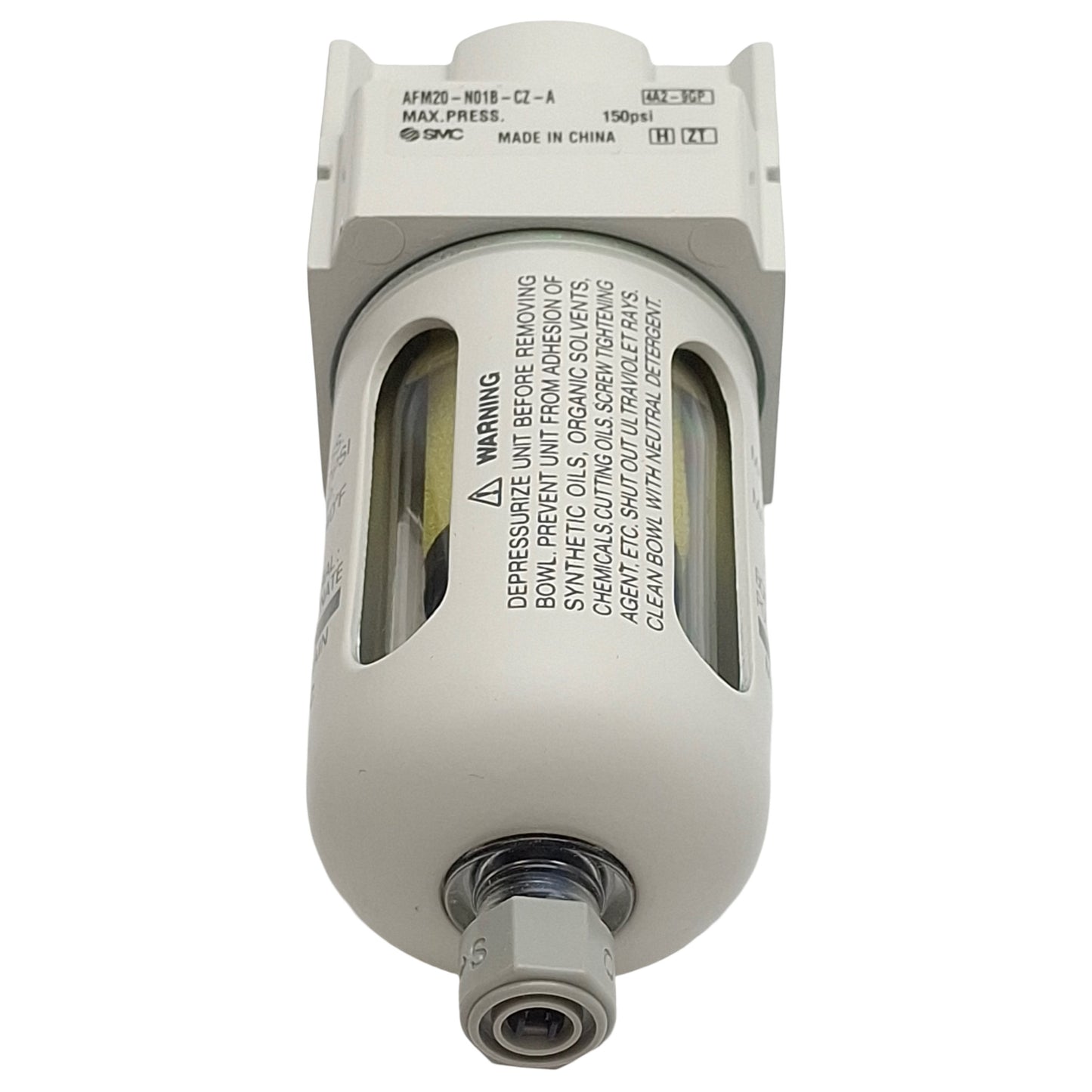 New SMC AFM20-N01B-CZ-A Pneumatic Mist Separator, 1/8in NPT, 150psi, 0.3µm, 200L/min