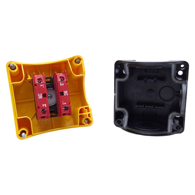 Used Banner SSA-EBM-02E Push Button Enclosure w/Maintained E-Stop Push-Twist 2NC