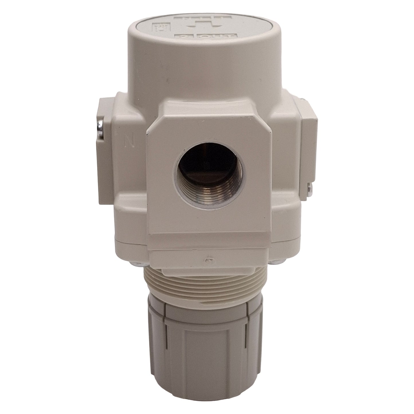 Used SMC AR40-N04-RZ-B Pneumatic Regulator, 7-125psi Set, 150psi Supply, 1/2in NPT
