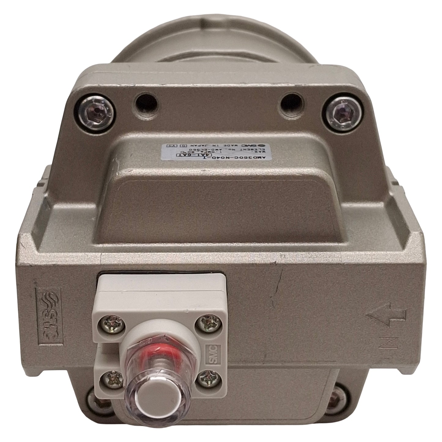 Used SMC AMD350C-N04D-T Micro Mist Separator, 0.01µm Filtration, 150psi, 1/2in NPT