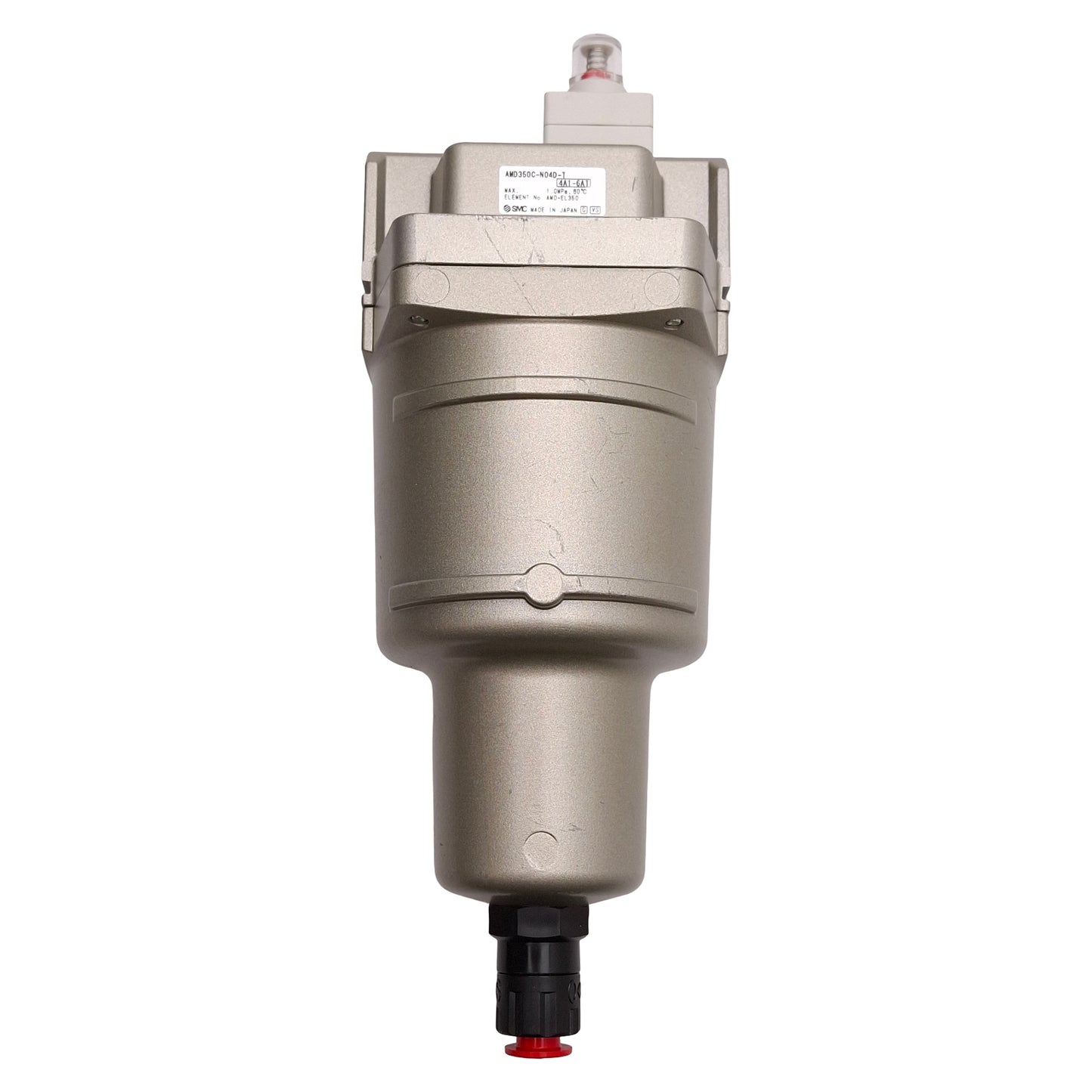 Used SMC AMD350C-N04D-T Micro Mist Separator, 0.01µm Filtration, 150psi, 1/2in NPT