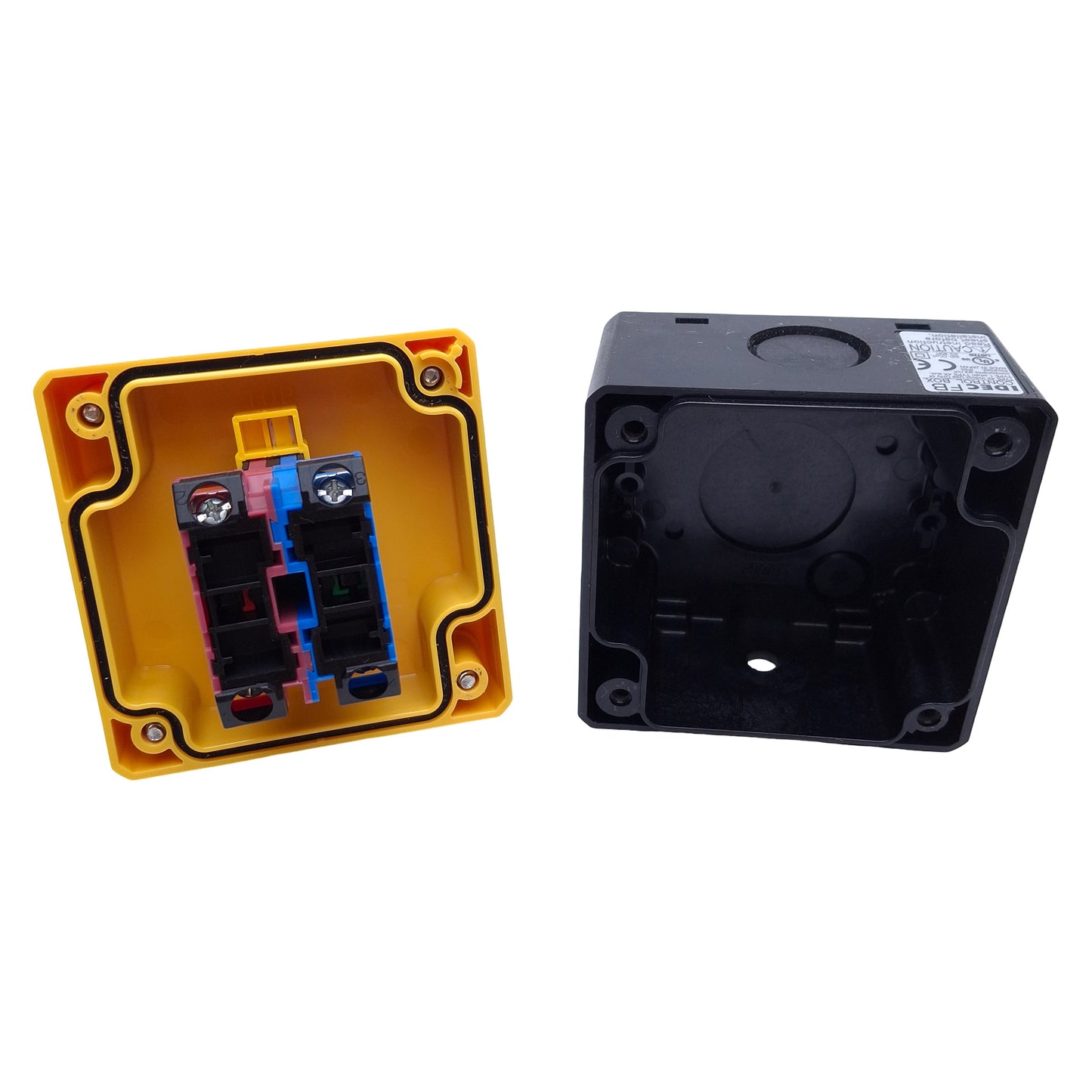 Used IDEC FB1W-HW1B-V411R Push Button Enclosure w/Maintained Push/Twist, 1NO + 1NC