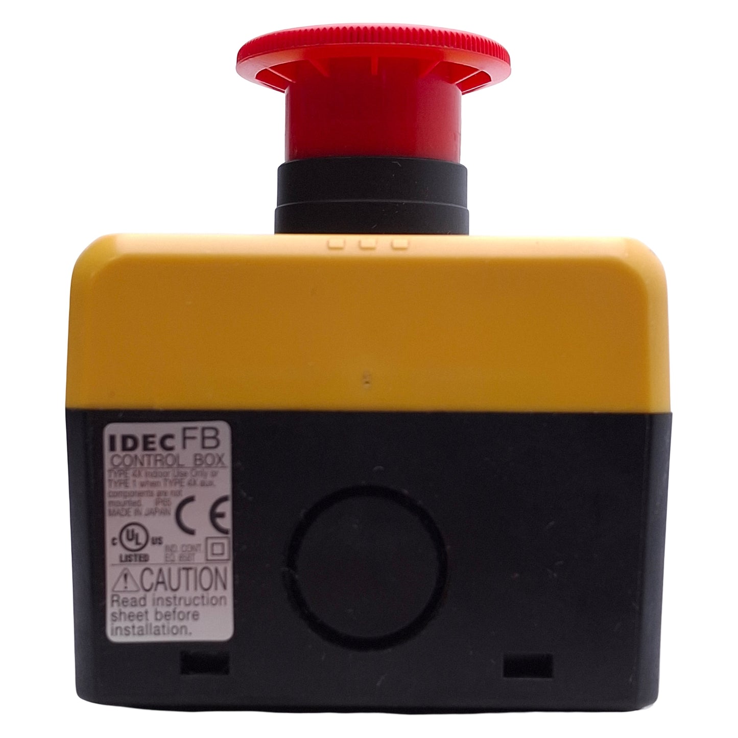 Used IDEC FB1W-HW1B-V411R Push Button Enclosure w/Maintained Push/Twist, 1NO + 1NC
