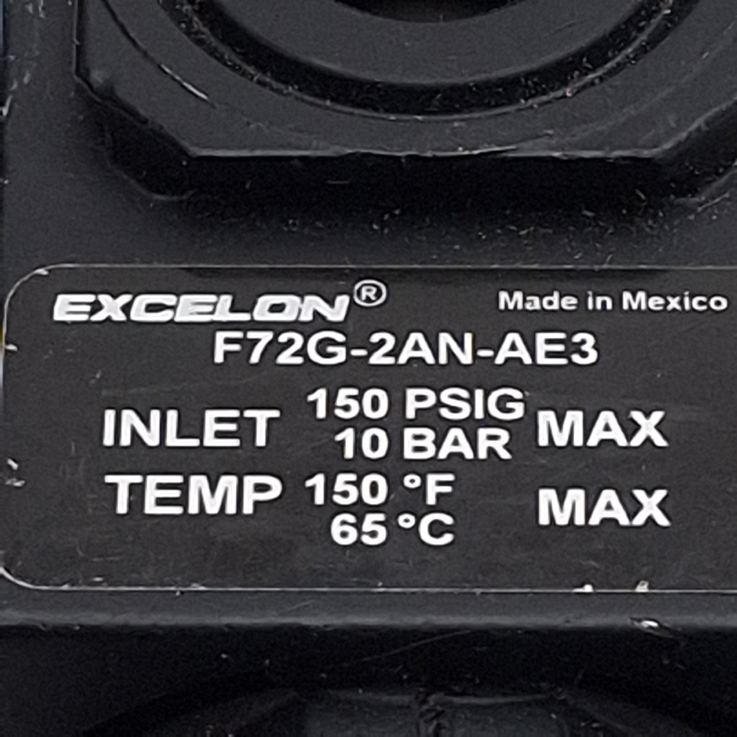 Used Norgren F72G-2AN-AE3 Excelon Auto Drain Filter, 1/4in PTF, 150psi, 59scfm, 40µm