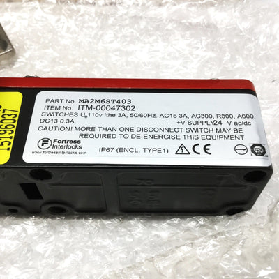 New – Open box Fortress MA2M6ST403 amGard Door Safety Interlock Switch 2NC-1NO 24V *Green LEDs*