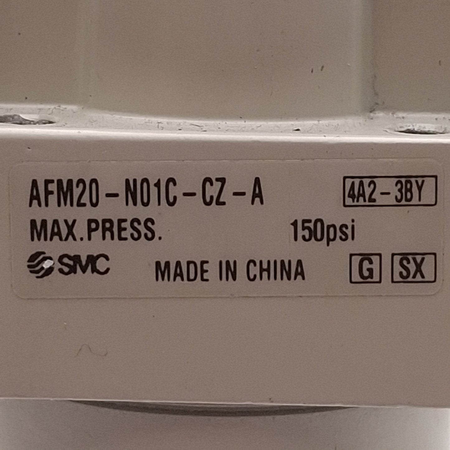 Used SMC AFM20-N01C-CZ-A Mist Separator, 0.3µm Filtration, 150psi, Auto Drain, 1/8NPT
