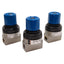 Used Lot of 3 SMC AP100-N01 Pressure Relief Regulator, 0.05-0.69MPa Set, 1/8in NPT