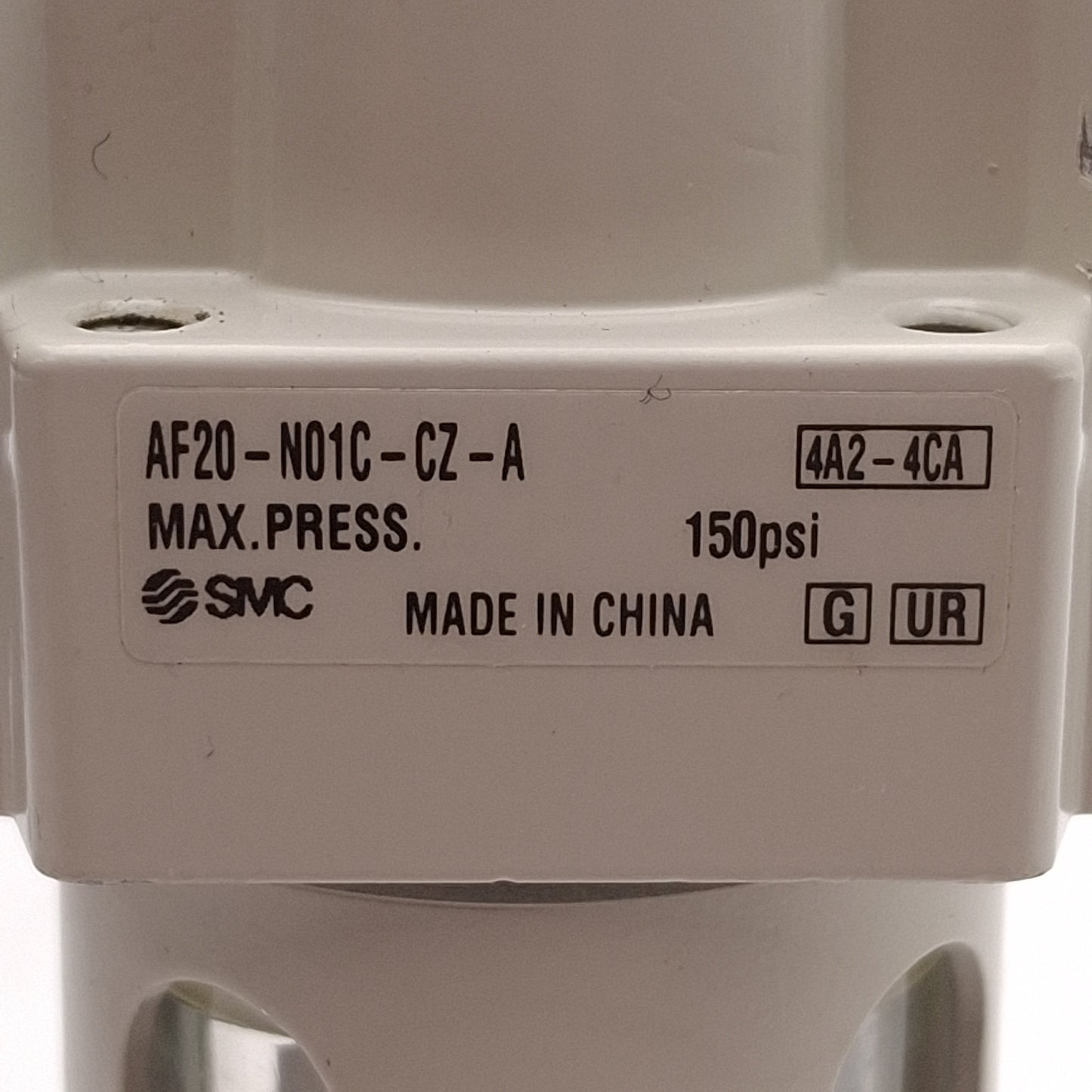 Used SMC AF20-N01C-CZ-A Pneumatic Filter, 5µm Filtration, 150psi, Auto Drain, 1/8NPT