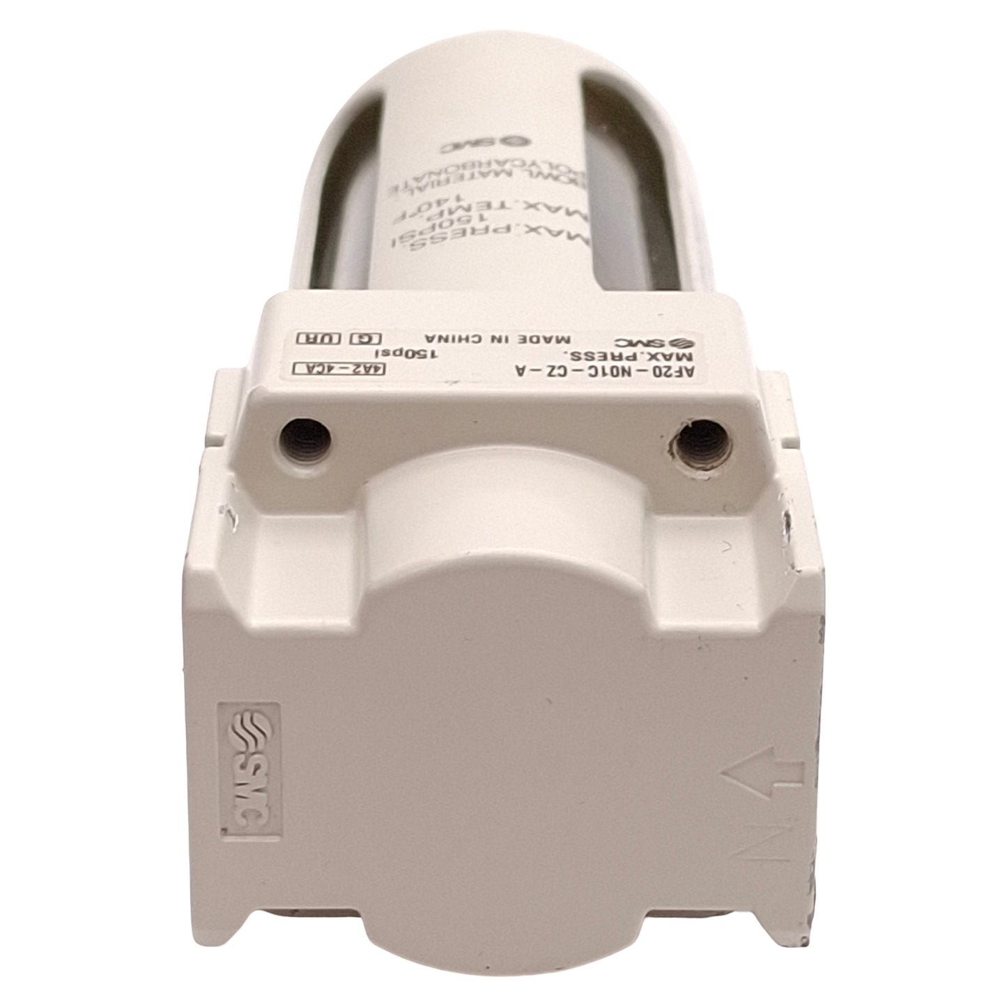 Used SMC AF20-N01C-CZ-A Pneumatic Filter, 5µm Filtration, 150psi, Auto Drain, 1/8NPT