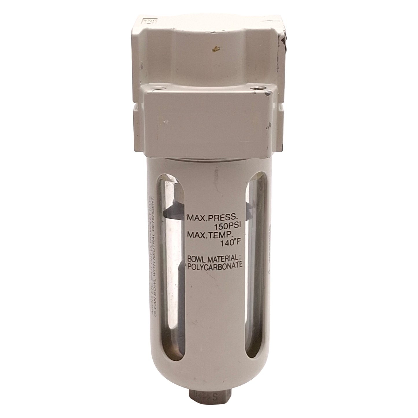Used SMC AF20-N01C-CZ-A Pneumatic Filter, 5µm Filtration, 150psi, Auto Drain, 1/8NPT