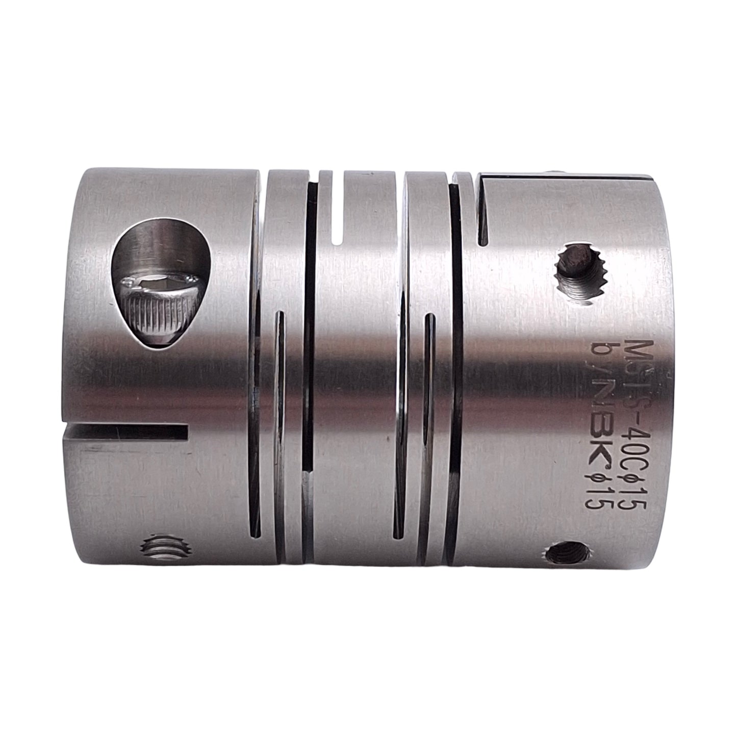 New NBK MSTS-40C-15-15 Flexible Coupling, ø15mm To ø15mm Bore, 56mm Length, 40mm OD
