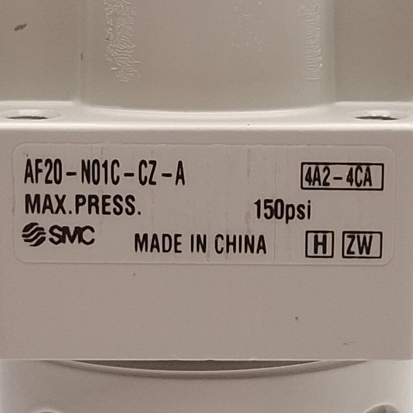 New – Open box SMC AF20-N01C-CZ-A Pneumatic Filter, 5µm Filtration, Auto Drain, 150psi, 1/8NPT