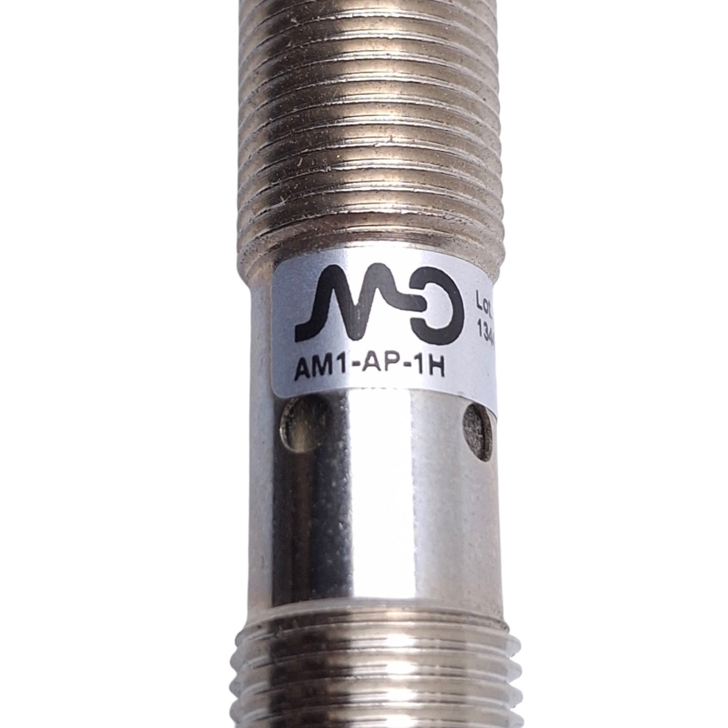 Used Lot of 2 Micro Detectors AM1-AP-1H Proximity Sensor, 2mm Range, PNP NO, 10-30VDC