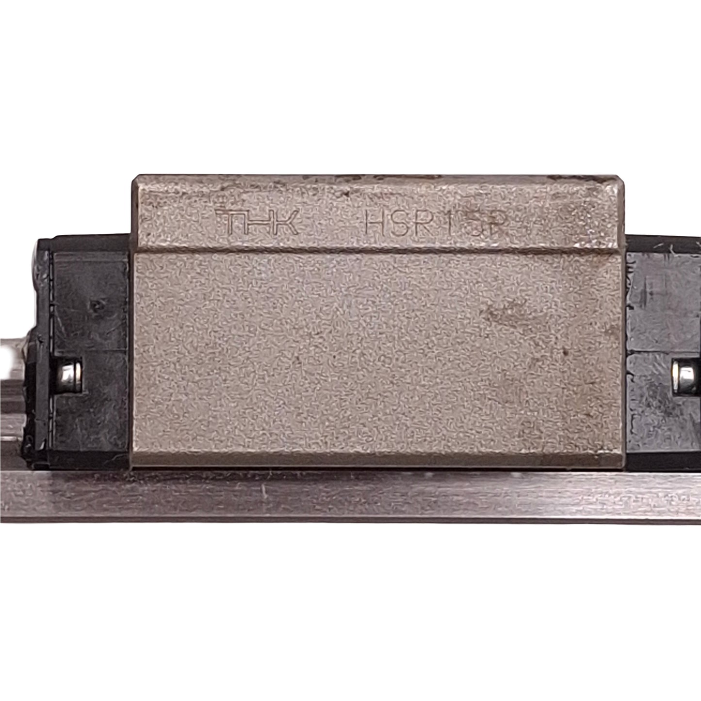 Used THK HSR15 Linear Ball Bearing Block Carriage Slide on 641mm Guide Way Rail