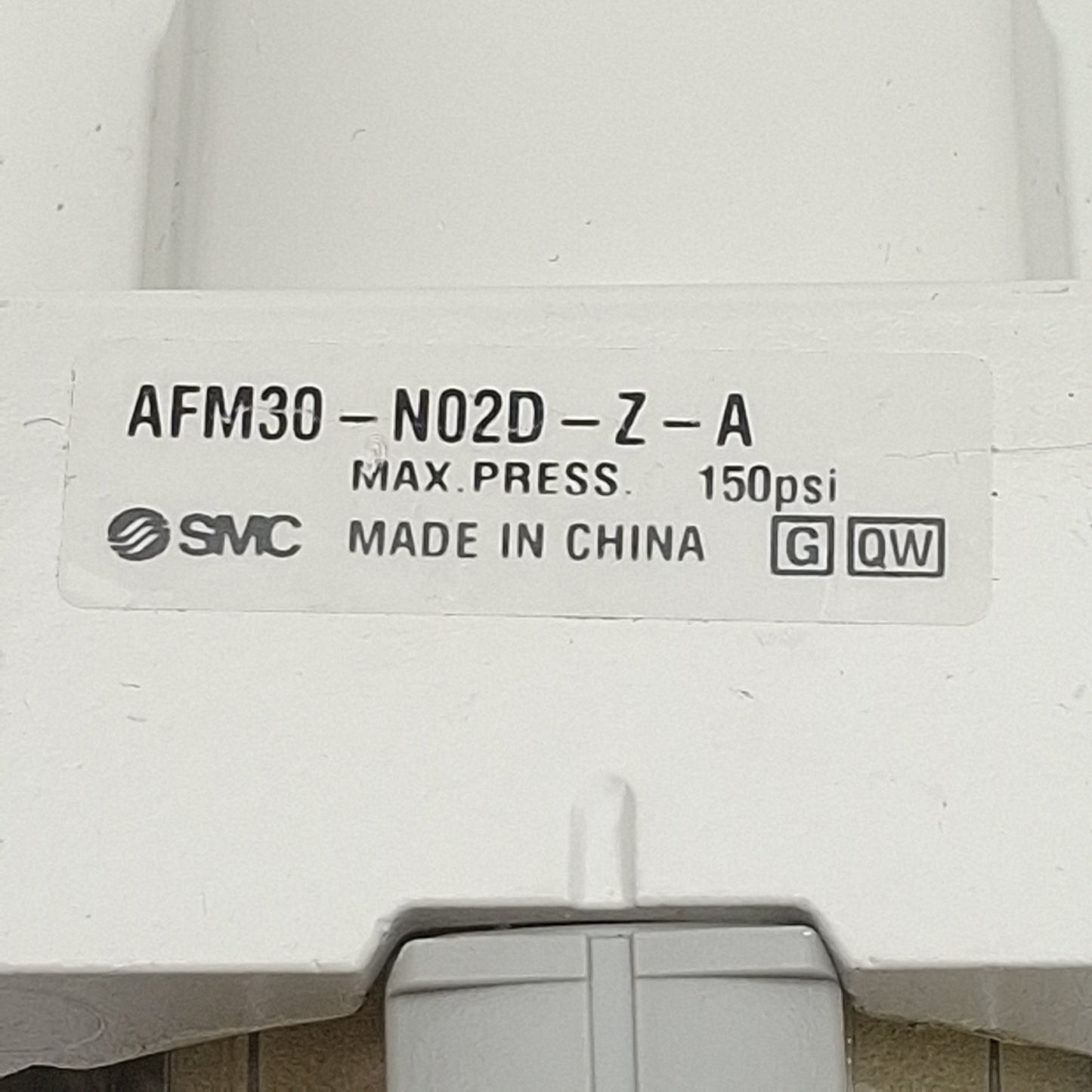 Used SMC AFM30-N02D-Z-A Coalescing Mist Separator, 1/4in NPT, 150psi, 0.3µm, 450L/min