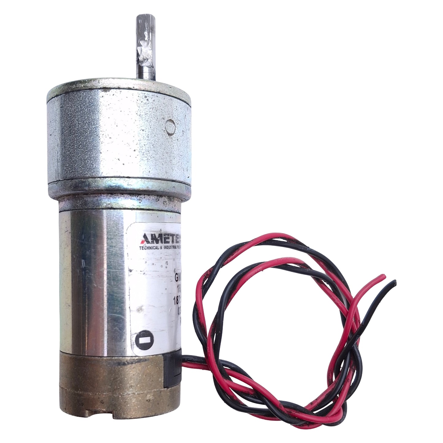 Used Ametek GM8212-41 DC Gearmotor 19VDC, 1.8A, 21RPM, 3.06oz-in/A, ø4.8" Shaft