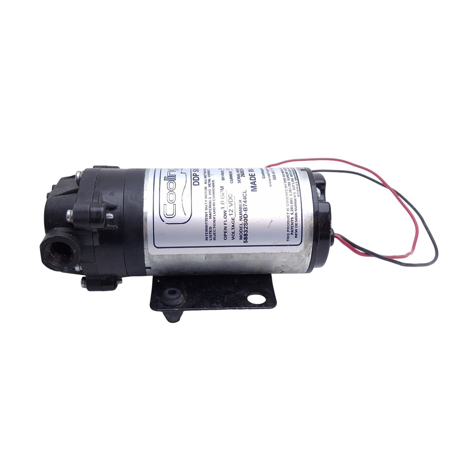 Used Coolingmist DDP 5800 Liquid Delivery Pump, 12VDC 10A Max, 1.0GPM, 200psi