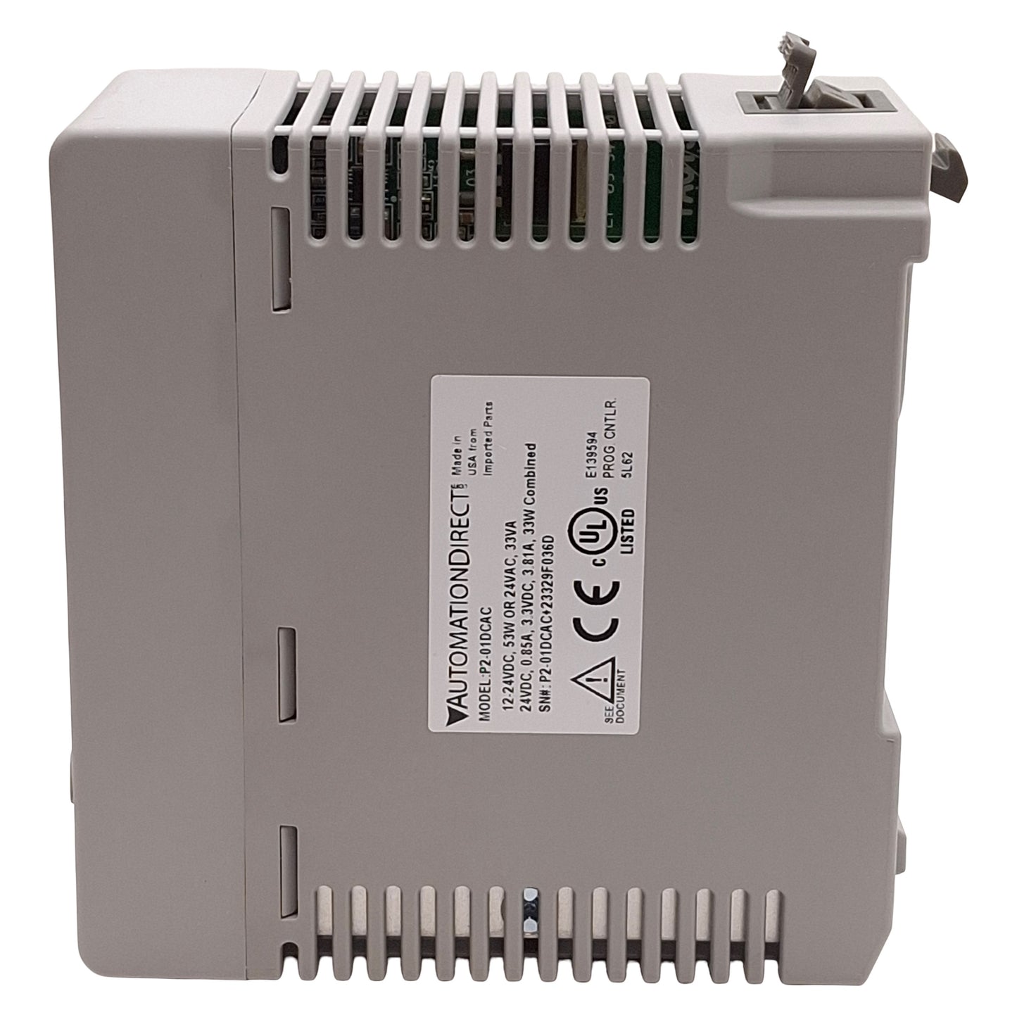 New – Open box Automation Direct P2-01DCAC Power Supply, 24VAC/DC Input, 24VDC & 3.3VDC Output