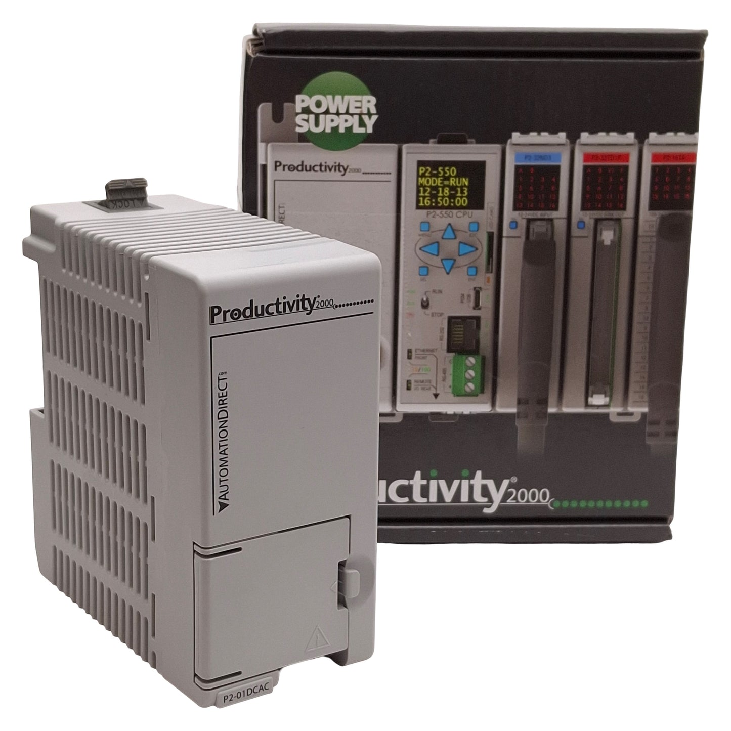 New – Open box Automation Direct P2-01DCAC Power Supply, 24VAC/DC Input, 24VDC & 3.3VDC Output