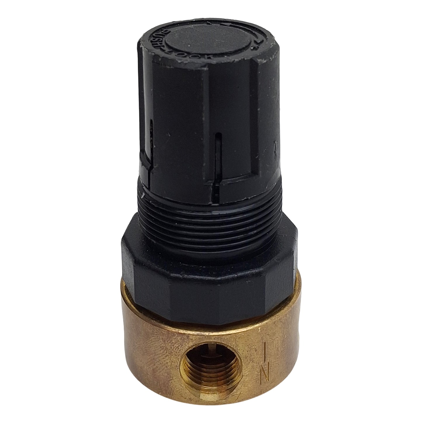Used Parker 134-02C Brass Relief Valve 300psi Max In, 0-100psi Set, 1/8in x 1/4in NPT