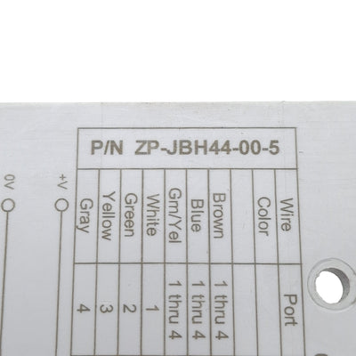 Used Automation Direct ZP-JBH44-00-5 ZIPport Junction Block, 4x 5-Pin M12, 150VAC/VDC