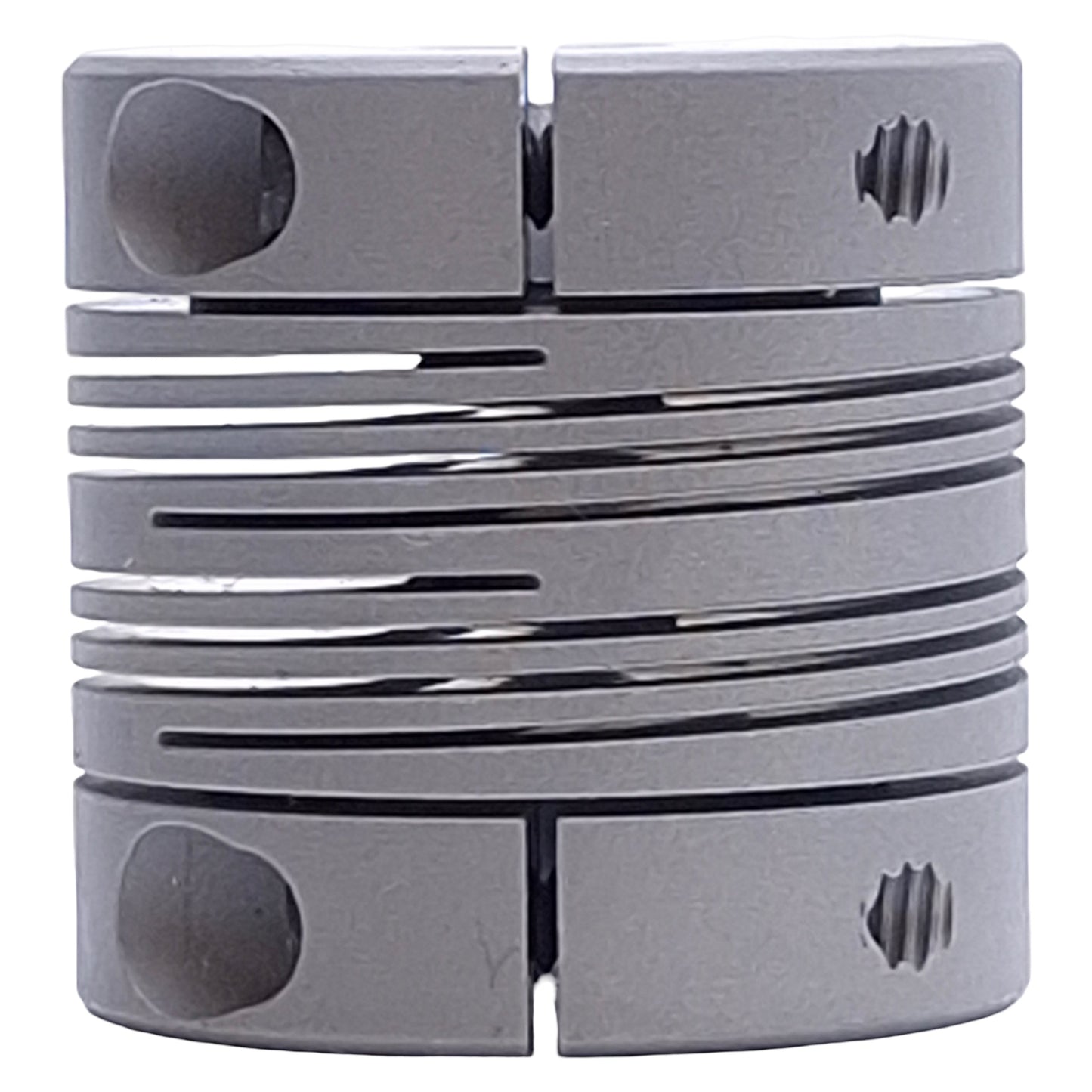 Used Helical ACR100-12-8 Flexible Aluminum Coupling ø3/8" ø1/4" Bore, 1" Length