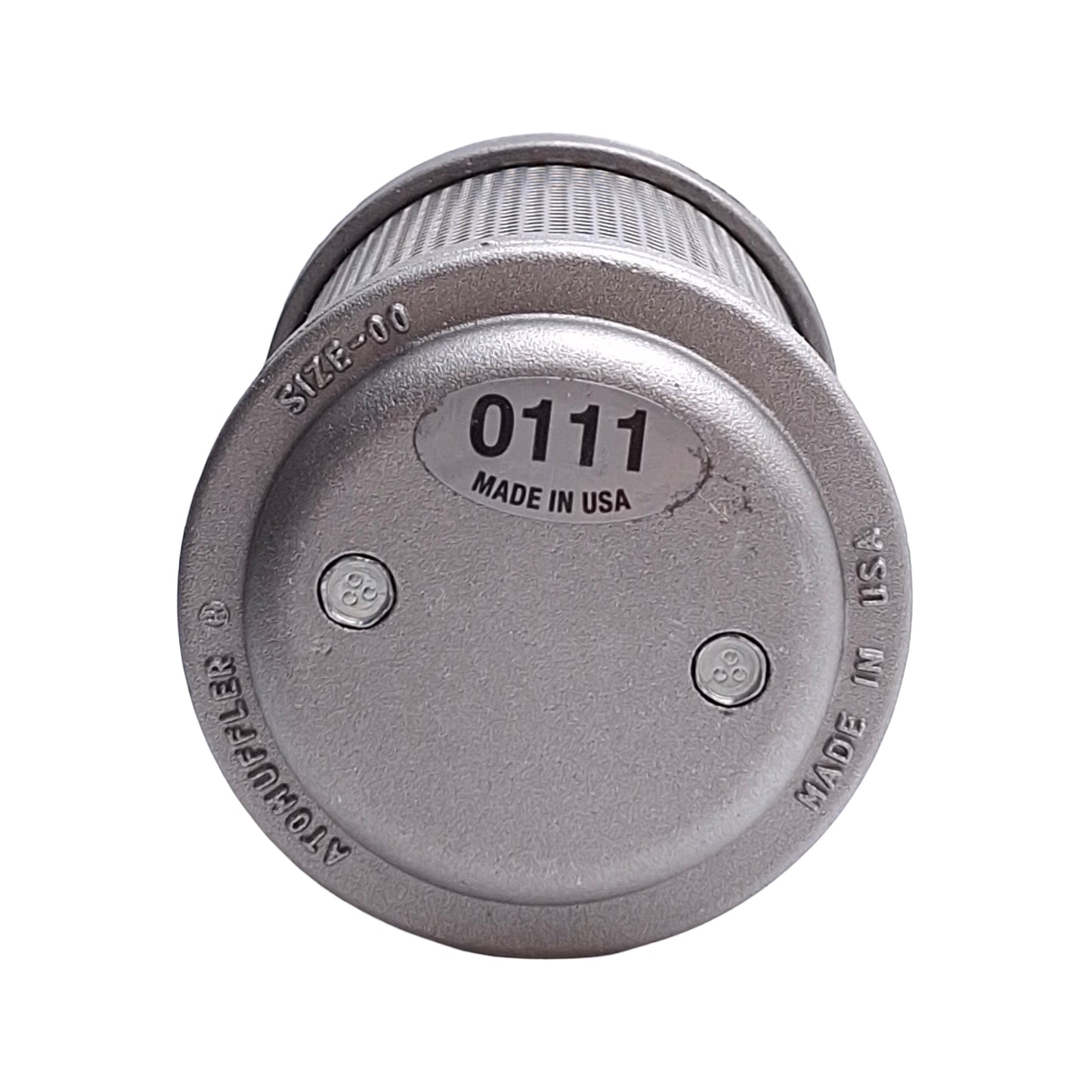 New Alwitco 0111000 M00 Pneumatic Muffler, 3/8in NPT Male, 125psi, ø2.59in x 5.12in