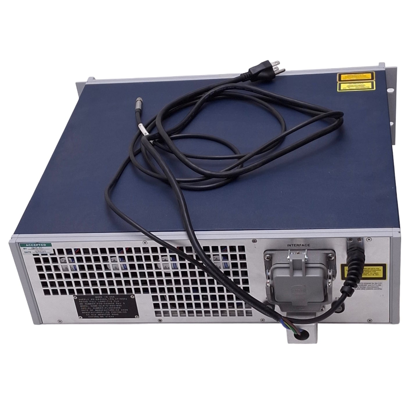 Used IPG Photonics DLR-5-980-BS2 Direct Diode Fiber Laser System, 5W 980nm 120/240VAC