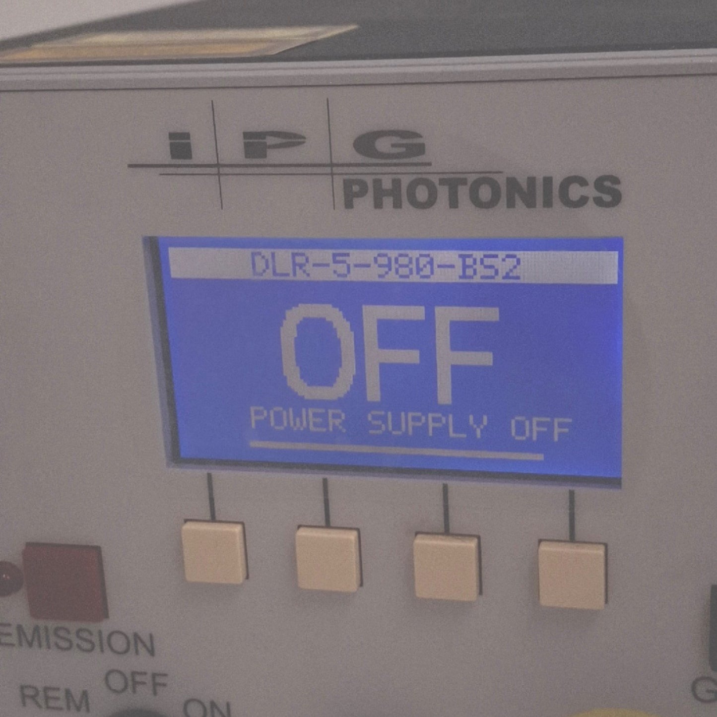 Used IPG Photonics DLR-5-980-BS2 Direct Diode Fiber Laser System, 5W 980nm 120/240VAC