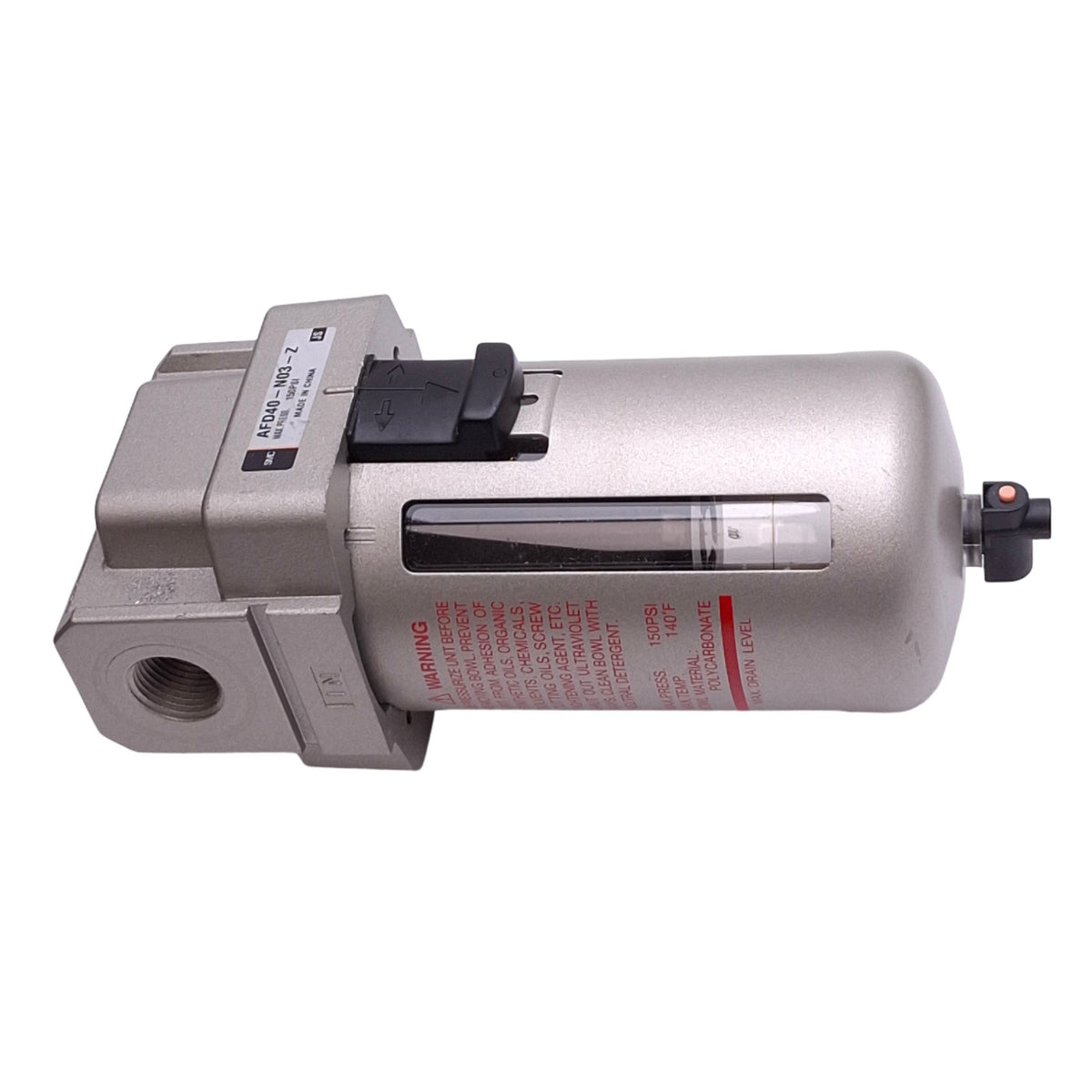 Used SMC AFD40-N03-Z Pneumatic Filter, 150psi Max, 0.01µm Filtration, 3/8in NPT