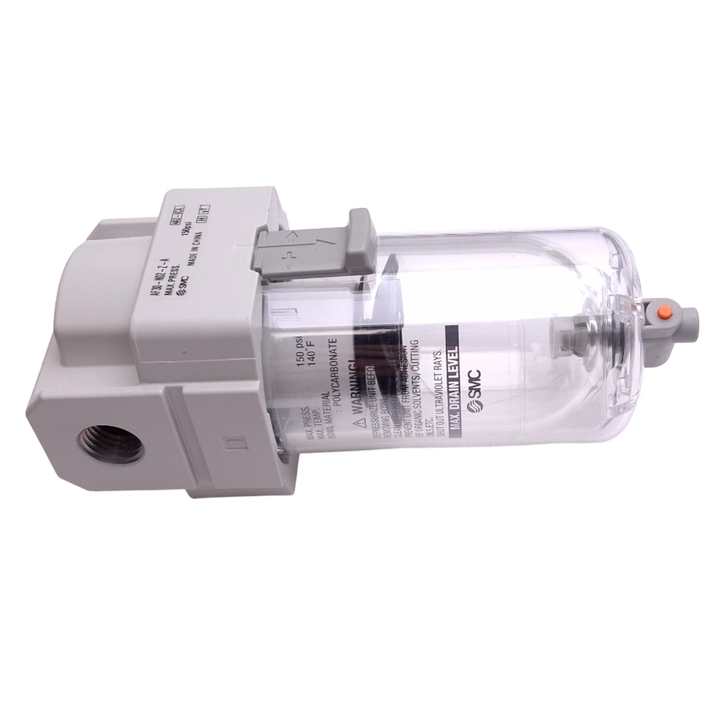 New SMC AF30-N02-Z-A Pneumatic Filter, 150psi Max, 5µm Filtration, 1/4in NPT